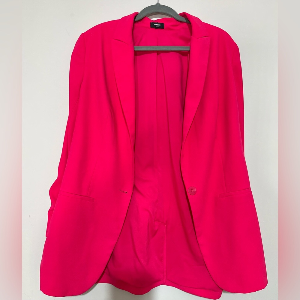 Express Bright Pink Blazer